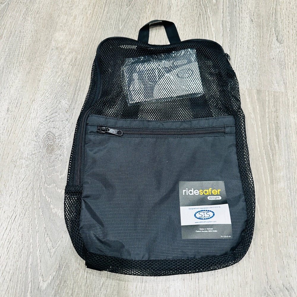 RideSafer Delight Travel Vest Gen 5 Storage Mesh Backpack Bag & NO Manual Small